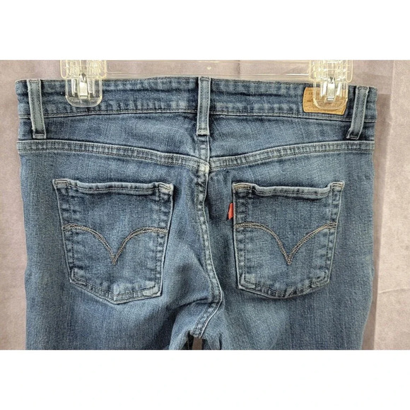 Levi's Skinny Mid Rise Jeans - Blue, Women's Size 8, Straight Leg - Picture 6 of 8